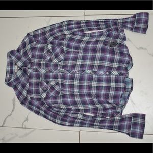 Purple plaid Harley Davidson shirt